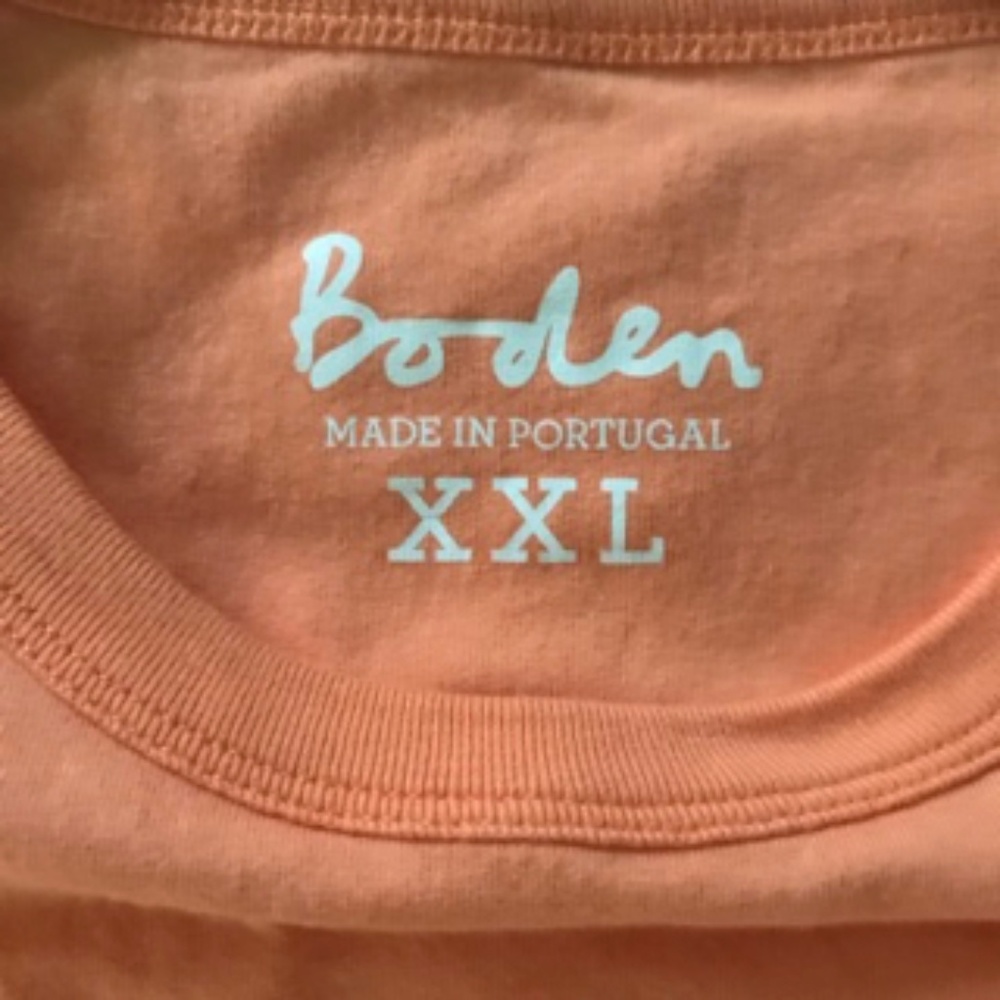 Boden Men's Orange Short-Sleeve Tee